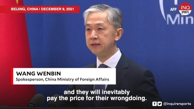 China says four Olympic diplomatic boycott nations will pay the price