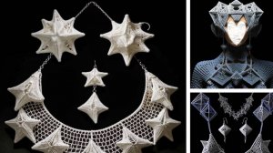 Вязаные украшения ГЕОМЕТРИЧЕСКОЙ формы от нейросети. ПОДБОРКА №1.