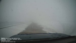 снежный буран на трассе 13.02.2025