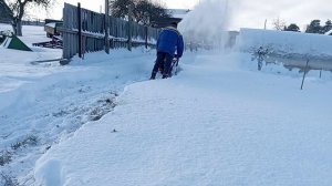 Испытание снегоуборщика Патриот