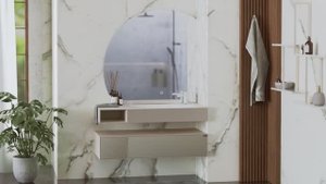 Комплект мебели для ванной Black & White U955