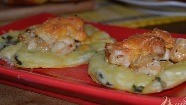 Ватрушки картофельные с курицей