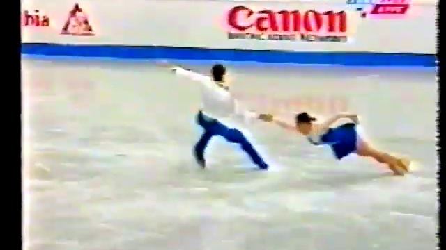 2000 European Championships - Pairs Free Skate - Line Haddad & Vitali Lycenko ISR смотреть онлайн