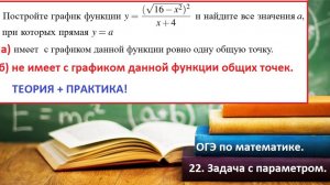 ОГЭ по математике. №22. Задача и параметром. Построение графика с корнем.