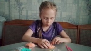 Лепим из воздушного пластилина пирог .7 звёздочек