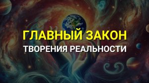 Главный Закон Творения Реальности! Как Творить свою Реальность?