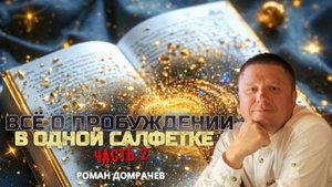 Всё о пробуждении в одной салфетке. Часть 2. Сатсанги с Романом Домрачевым.