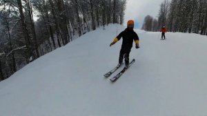 Красная Поляна обзор горнолыжных трасс восточного сектора с Вовой Ветром