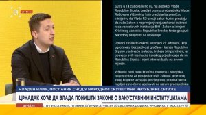 Црнадак хоће да Влада поништи законе о вануставним институцијама