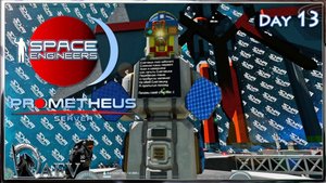 Space Engineers🪐 Day 13🔨 Prometeus Server 🚆Снеговик⛄
