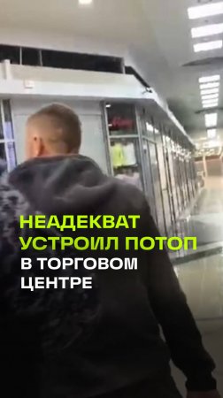 Потоп, пожарный шланг, задержание: необычное ЧП в питерском торговом центре