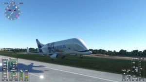 Airbus A330-743L Beluga XL Takeoff From Airbus Hamburg Factory Microsoft Flight Simulator 2020 4K 6
