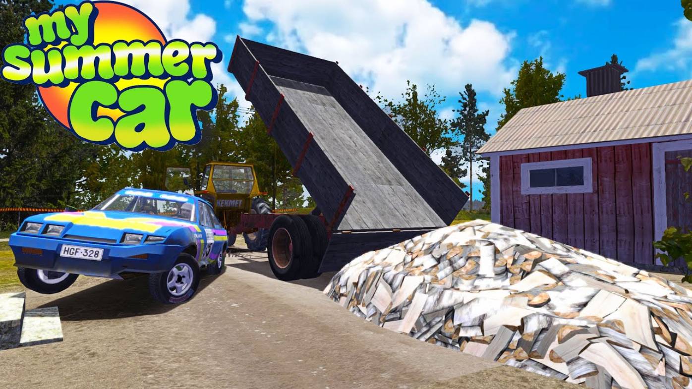 ПРОДАЖА ДРОВ ВО ВРЕМЯ РАЛЛИ - My Summer Car смотреть онлайн