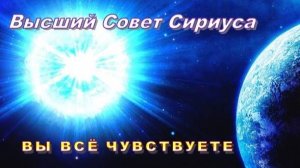 ✨ Высший Совет Сириуса: Вы всё чувствуете