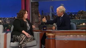 David Letterman Show Melissa McCarthy  12 July, 2013