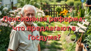 Пенсионная реформа: что предлагают в Госдуме?