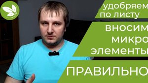 Листовые Подкормки Как ПРАВИЛЬНО применять Микроэлементы по листу!