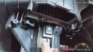 Снятие вентилятора печки Audi A4 B8 / Removing blower motor Audi A4B8