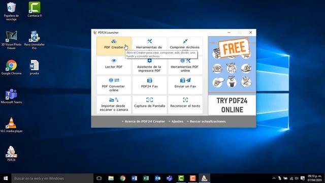 PDF24 Creator instalación y uso básico