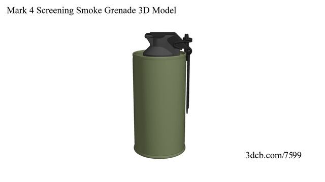 Mark 4 Screening Smoke Grenade 3D Model смотреть онлайн