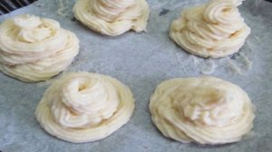 Картофельные пирамидки с грибами.