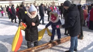 Широко да вольно гуляла Масленица на Соборной площади