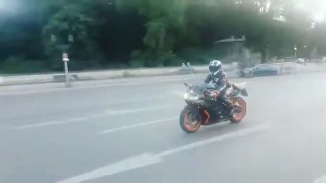 Girl riding bike