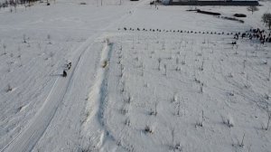 Заезды на собачьих упряжках в Царском селе.Dog sledding in Tsarskoye selo.Saint-Petersburg.