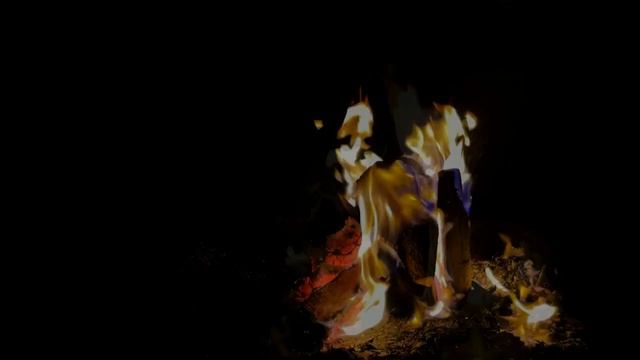 Звуки природы, ночь у костра смотреть онлайн