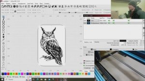 LaserGRBL  как отрисировать риссунок на две стороны