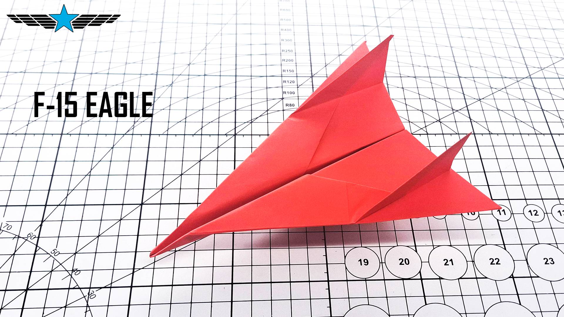 Оригами истребитель F-15 Eagle Учебное пособие: летает супер! смотреть онлайн