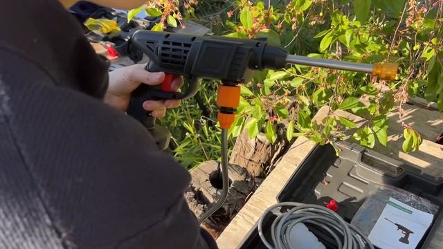 Аккумуляторная мойка высокого давления | Обзор беспроводной мойки с маркетплейсов