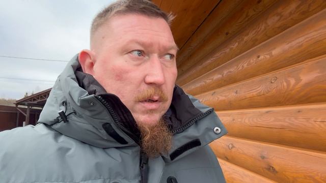 Одноэтажный дом из оцилиндрованного бревна 260 мм.