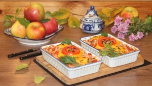 Маринованное мясо с картофелем и грибами