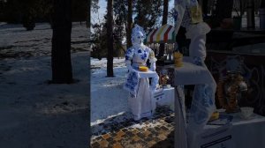 Ездили в парк на праздник Масленицы