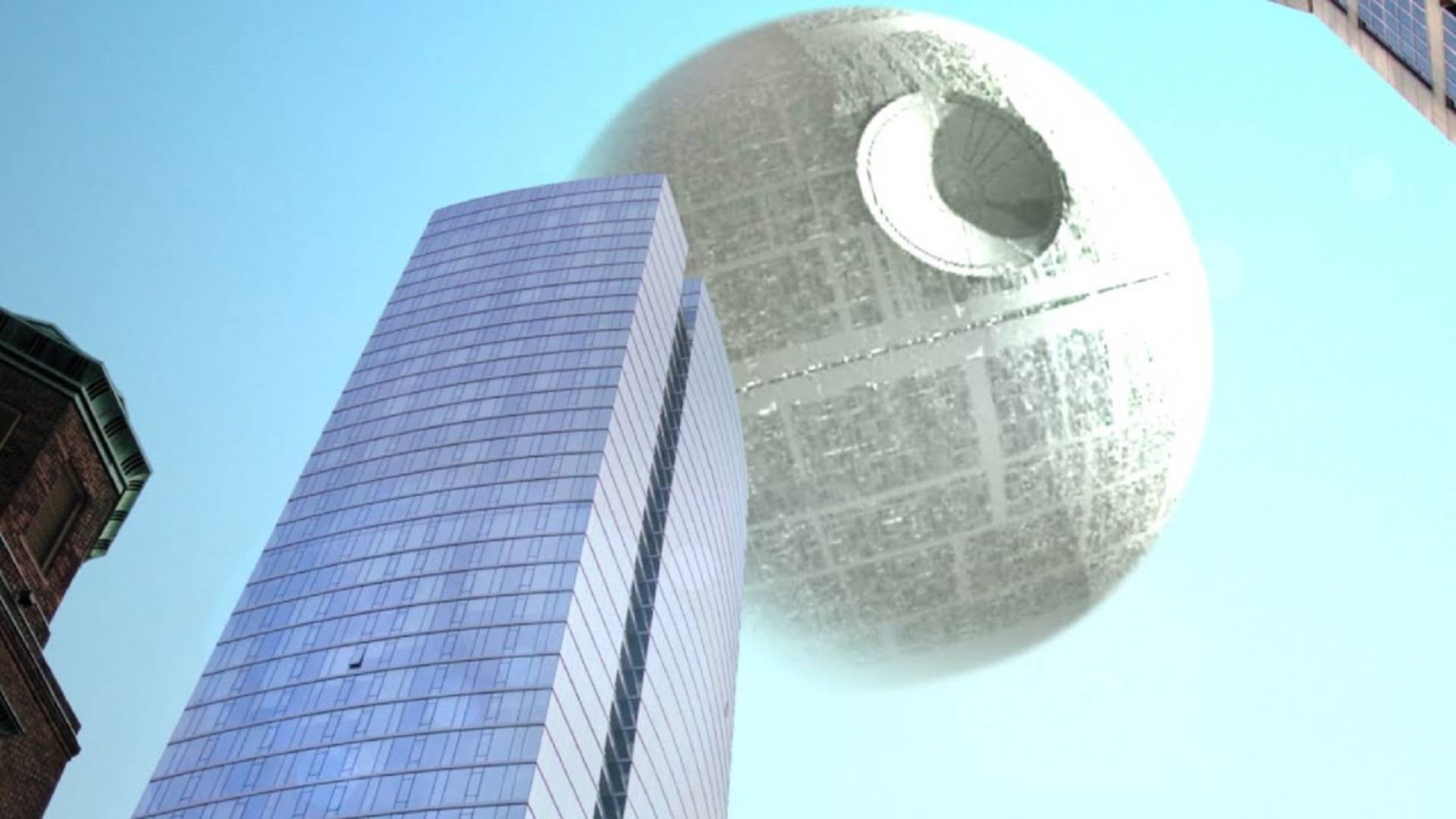 Как выглядела бы в нашем небе Звезда Смерти фильма Звездные Войны исходя из её размеров смотреть онлайн