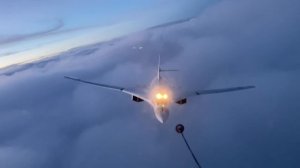 дозаправка самого красивого самолета Белый лебедь Ту-160