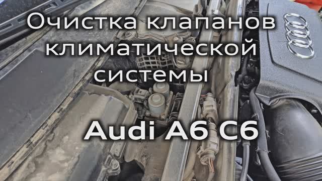 Очистка клапанов климатической системы Audi A6 C6 / Cleaning valves in the climate system Audi A6C6