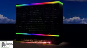 Проектирование архитектурного подсветки фасада гостиницы