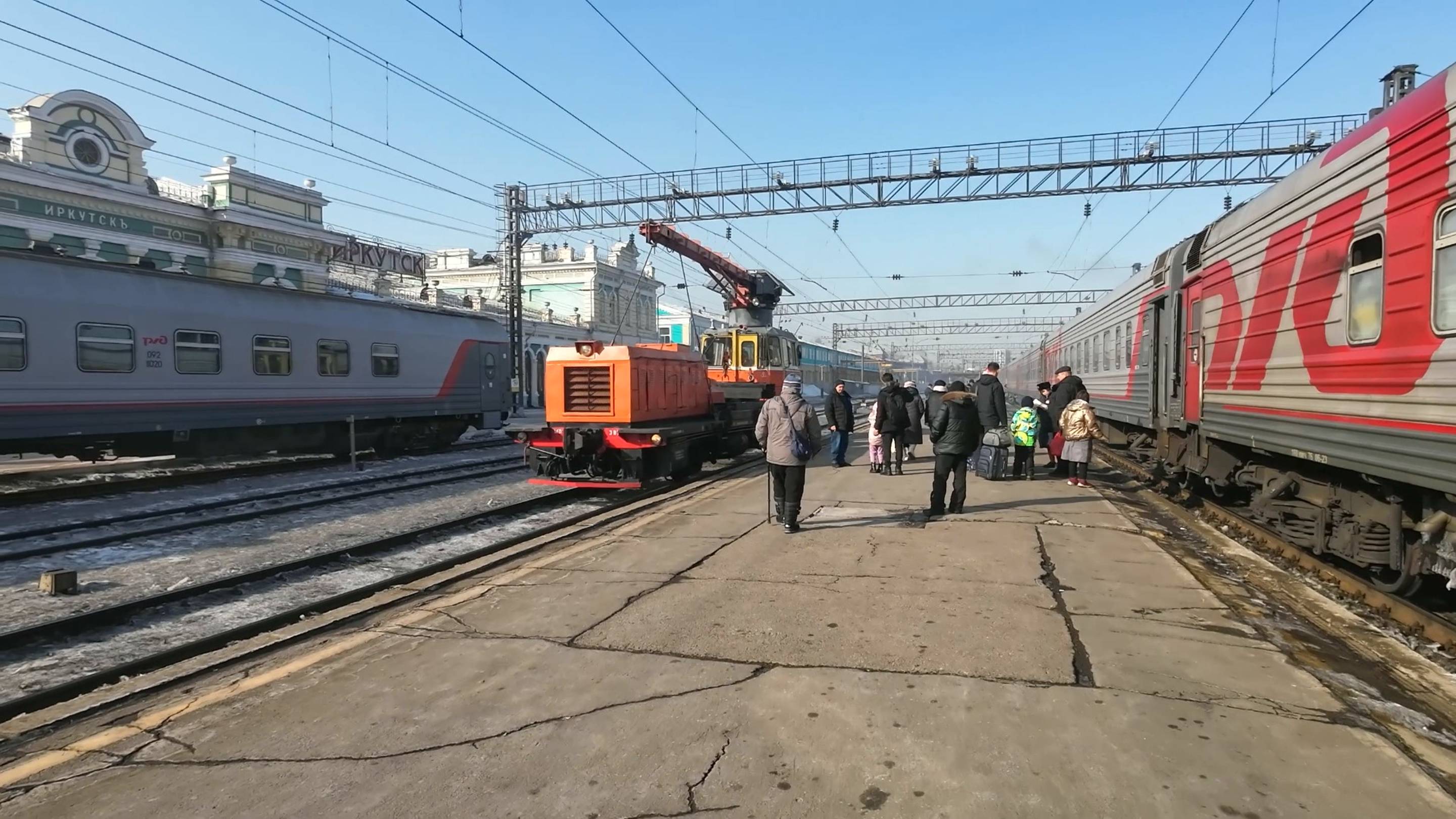 ЖД-вокзал Иркутск: монгольский поезд из Улан-Батора | Поезд РЖД в Москву | Железная дорога смотреть онлайн