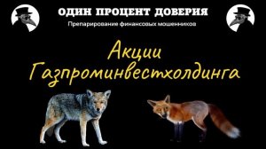 Акции Газпроминвестхолдинга