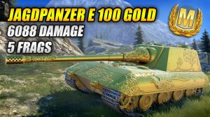 Великолепный бой на JagdPanzer E 100 Gold (Tanks Blitz | Танки Блиц)