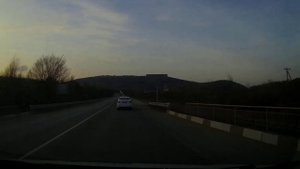 Дорога Форос - Севастополь на закате