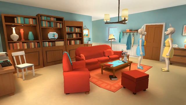 Peppa pig forced Rebecca rabbit to push Richard rabbit from the stairs/grounded смотреть онлайн