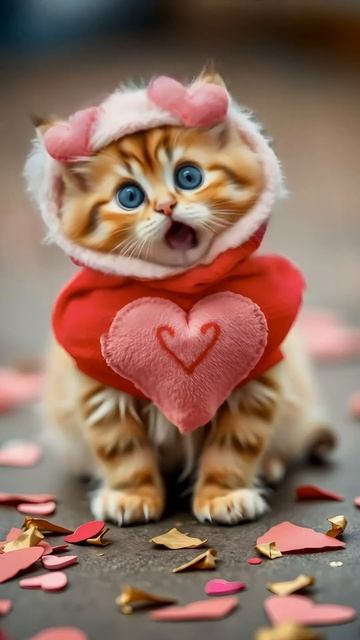 I love you❤️#iloveyou #valentinesday #cat #cute #singingcat #saintvalentinesday #love смотреть онлайн