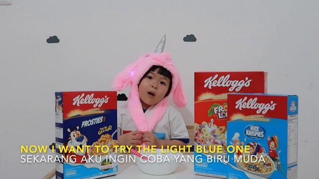 Harper Try All Kelloggs Cereal Indonesia Kid Try Food Kid Reaction смотреть онлайн