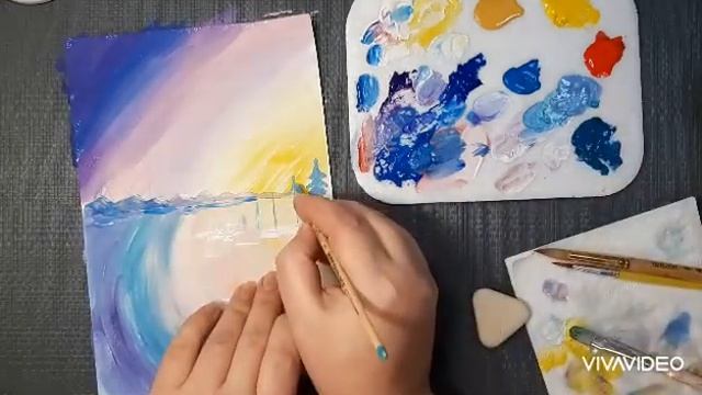 Пейзаж "Зимове чудо" студія "АРТ ФОКС" 2021 смотреть онлайн