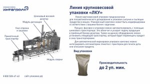 Упаковка сухого молока. Линия крупновесовой упаковки "ЛКУ"