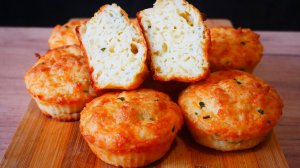 Сырные маффины - раз, два и готово! Минимум усилий - максимум удовольствия!