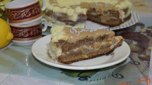Торт бисквитный с мандаринами